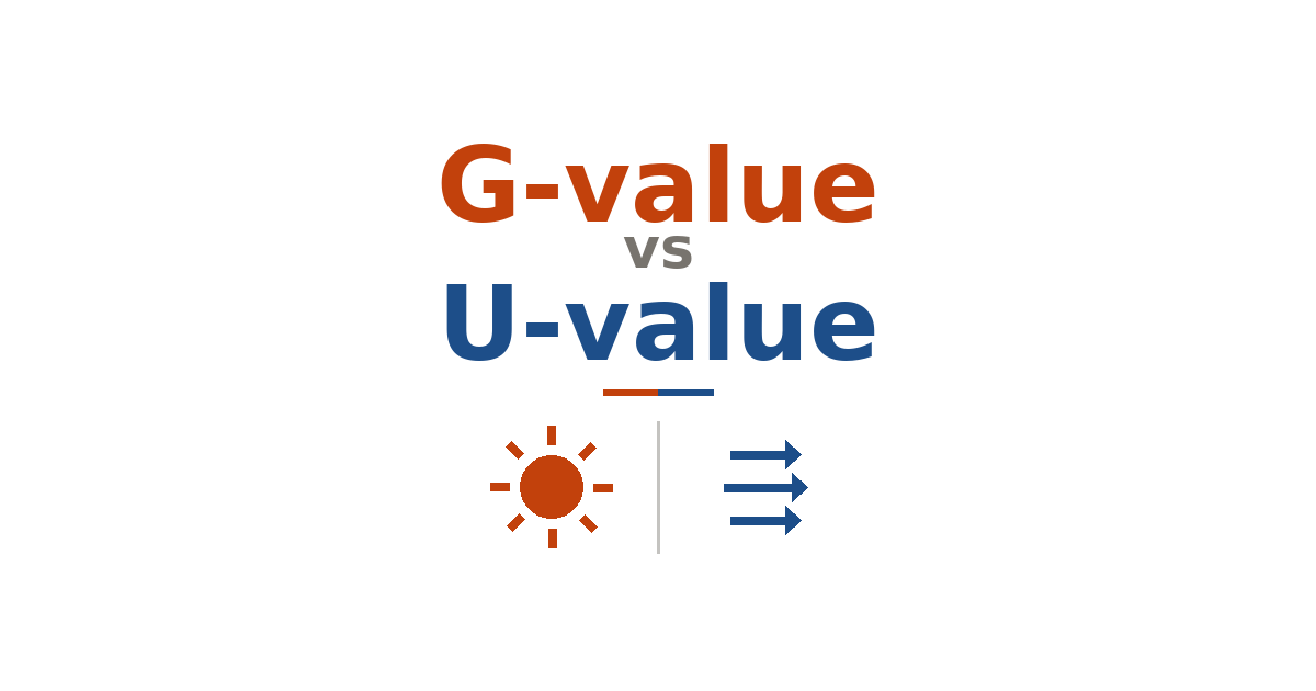 G-value vs U-value: What’s the Difference?